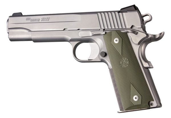 Hogue Rubber Grip Colt Gov.  OD Green