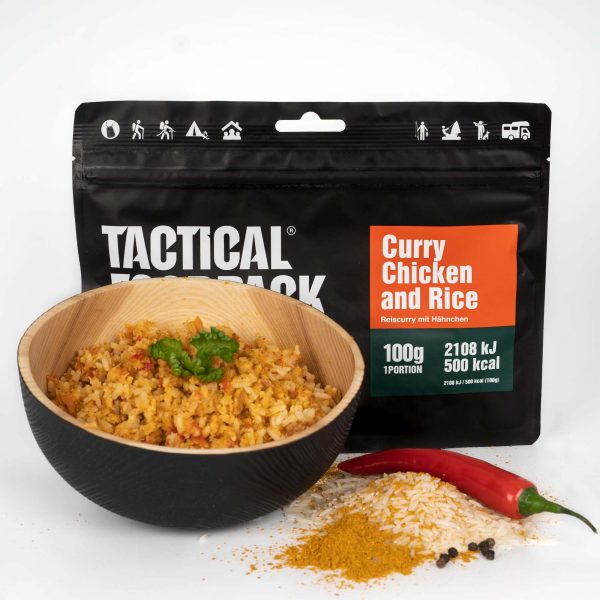 Tactical Foodpack Curry Chicken and Rice- 100% natural food