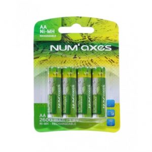 Numaxes AA rechargeables Ni-MH 1