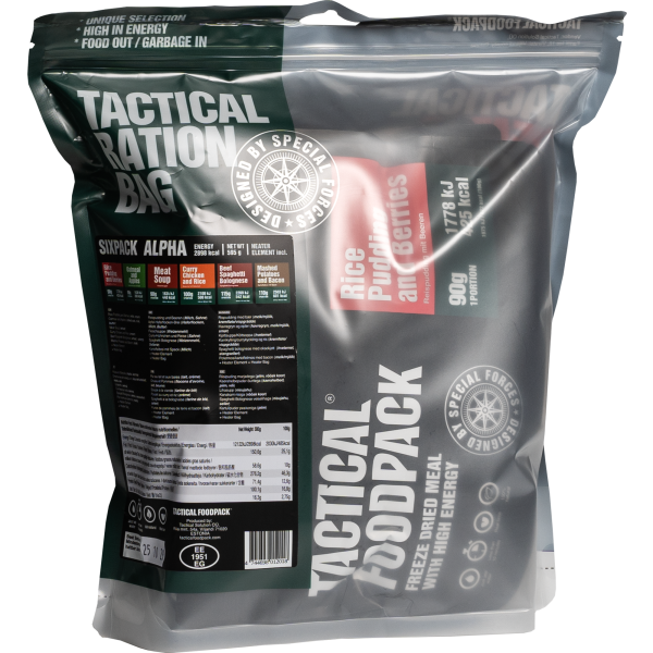 Tactical Foodpack Sixpack Alpha- 100% natural food