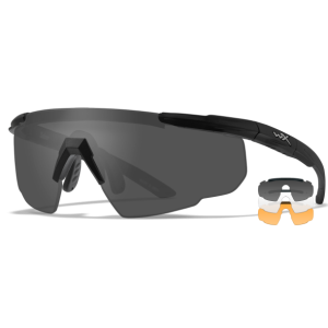 Wiley X Sabre Advaced Brillen Set Schwarz mit 3 wechselbaren Gläsern grau/ klar/orange