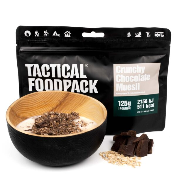 Tactical Foodpack® Crunchy Chocolate Muesli - 100% natural food