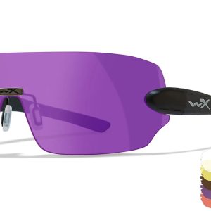 Wiley X Detection Brillen Set ultra cool mit 5 wechselbaren Gläsern:  grau/klar/orange/gelb / violett