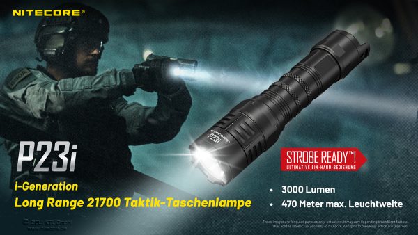 Nitecore P23i Tactical Flashlight 3000 Lumen - Image 2