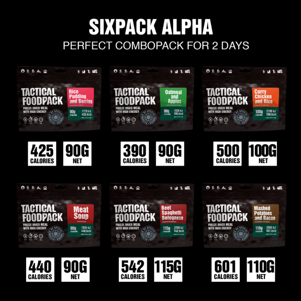 Tactical Foodpack® Sixpack Alpha- 100% natural food - Image 2
