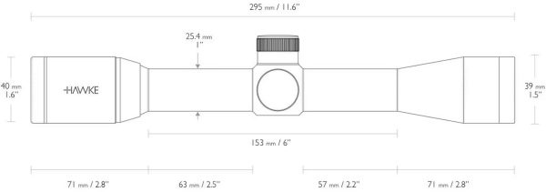 Hawke Vantage 4X32, 1" 30/30 (Wire) - Image 3
