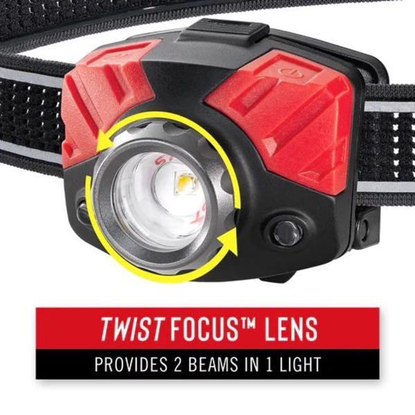 Coast FL75 LED Stirnlampe weiss & rot, 700 Lumen, mit 4 AAA Batterien - Image 4