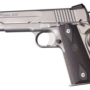 Hogue Rubber Grip Colt 1911 Government Gummigriff Slate Gray mit Fischhaut und "Diamanten"
