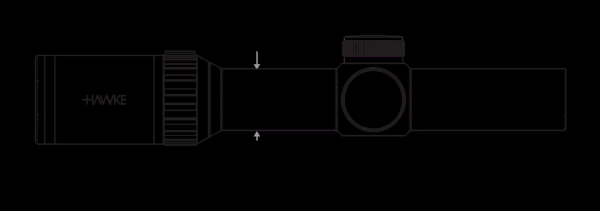 Hawke Vantage 1-4x24 WA L4A Fibre Dot IR, 30mm - Image 3