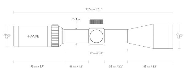 Hawke Vantage 3-9X40, 1", IR L4A Dot - Image 4