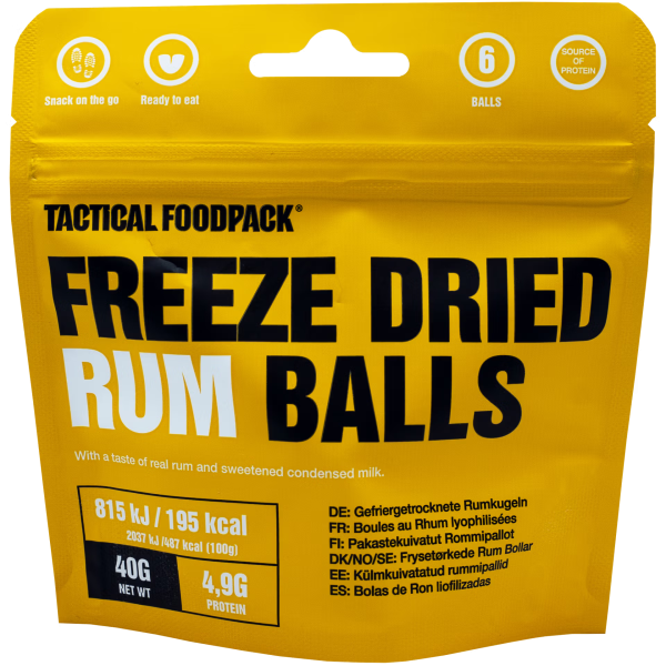 Tactical Foodpack Gefriergetrocknete Rumkugeln 40g (Freeze Dried Rum Balls) - Image 2
