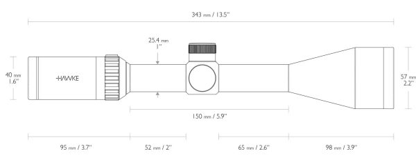 Hawke Vantage 3-9X50, 1", IR L4A Dot - Image 4