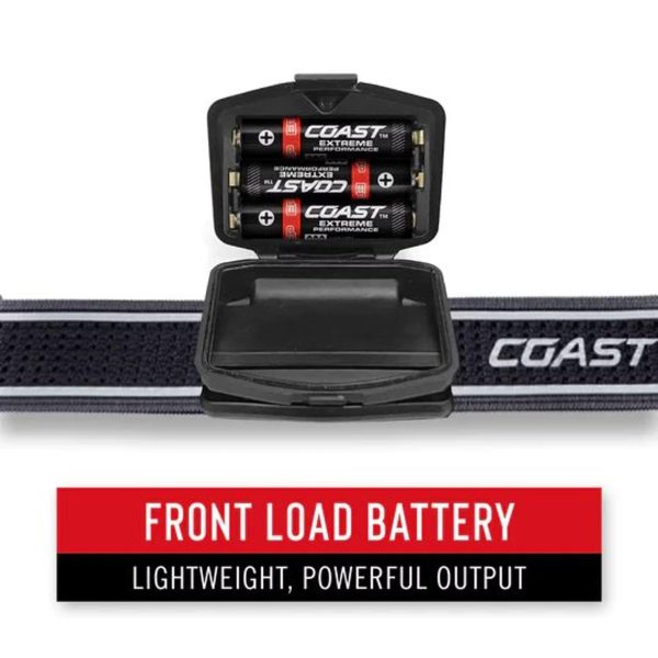 Coast FL75 LED Stirnlampe weiss & rot, 700 Lumen, mit 4 AAA Batterien - Image 8