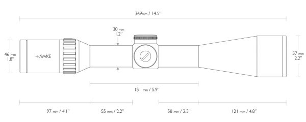 Hawke Endurance 6-24x50 SF, 30mm, IR LRC (24x) - Image 4