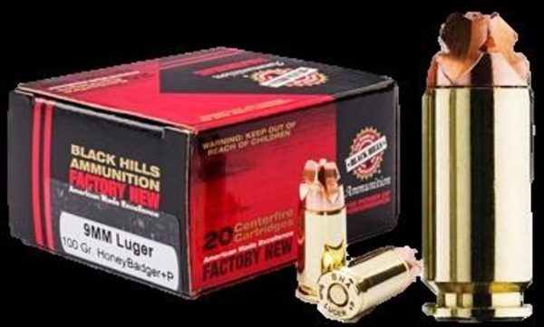 Black Hills HoneyBadger™ Kal. 9mm Subsonic, 20 Schuss 125 grain - Image 3