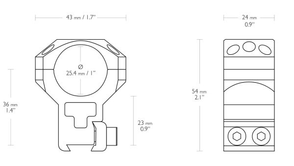 1" Diameter