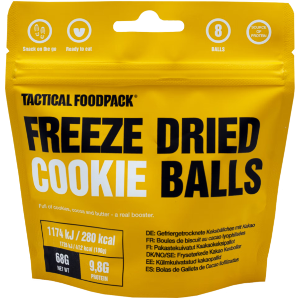 Tactical Foodpack Gefriergetrocknete Keksbällchen 68g(Freeze Dried Cookie Balls) - Image 2