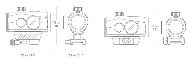3 MOA - 8 fache Helligkeitsverstellung