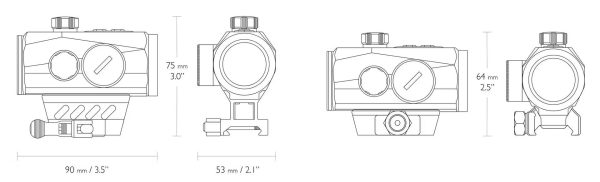 3 MOA - 8 fache Helligkeitsverstellung