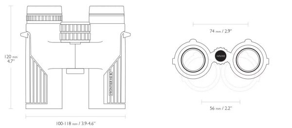 Hawke Frontier HD X Fernglas 8X32 Grau, HD Glass | BAK4 | Waterproof - Image 3