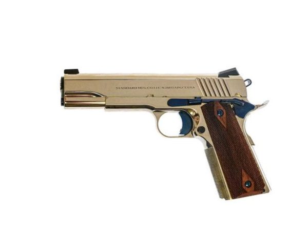Standard Manufacturing 1911 Nickel poliert Kal. 45 ACP, Holzgriffschale checkered - Image 2