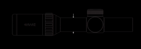 Hawke Vantage 1-4x20 WA L4A Fibre Dot, 1" - Image 3