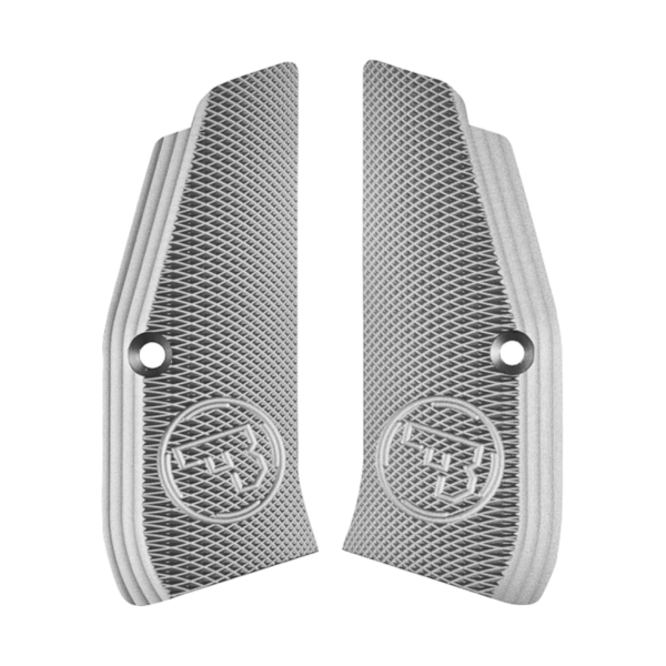 Griffschale CZ TS & SP-01 Aluminium silber 1 Paar lang | Waffen Glauser AG