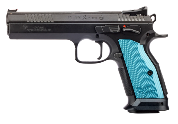 Pistole CZ TS 2 Blue Edition - Kansas City- 9mm Para 20-Schuss - Image 3