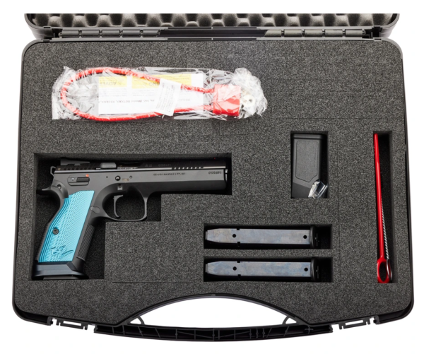 Pistole CZ TS 2 Blue Edition - Kansas City- 9mm Para 20-Schuss - Image 2