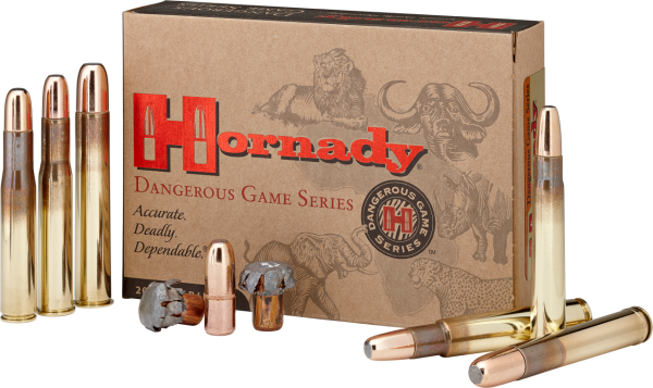 MUNITION HORNADY DANGEROUS GAME 416 RIGBY 400 GR DGX BONDED (20) | Waffen Glauser AG