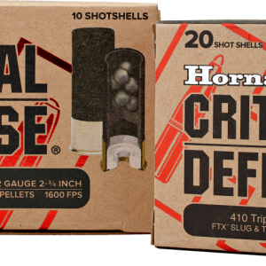 MUNITION HORNADY SHOTGUN 12/70 00 BUCKSHOT CRITICAL DEFENSE (10) | Waffen Glauser AG