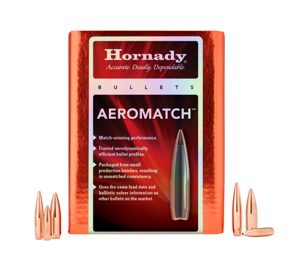 GESCHOSS HORNADY 22 CAL .224 69 GR HPBT  (1-9") (500) | Waffen Glauser AG