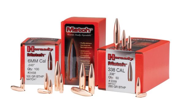 GESCHOSS HORNADY 22 CAL .224 68 GR BTHP MATCH (100) | Waffen Glauser AG