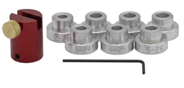 GESCHOSSVERGLEICHSLEHRE HORNADY LOCK-N-LOAD COMPARATOR BODY W/SET OF 7 INSERTS | Waffen Glauser AG