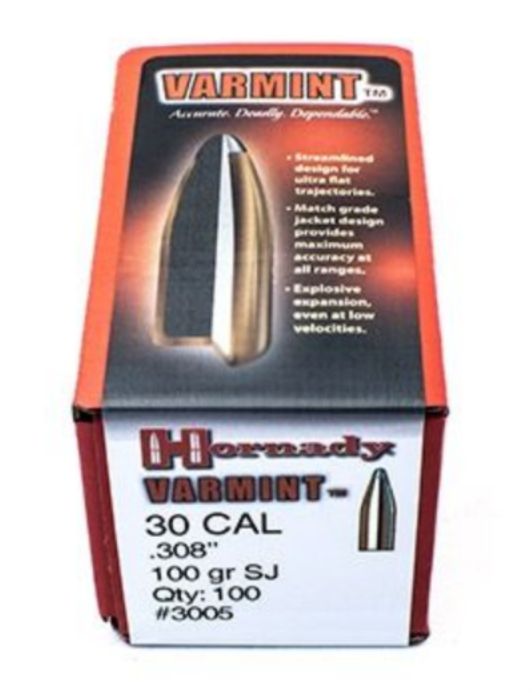GESCHOSS HORNADY 30 CAL .308 100 GR Short Jacket (100) | Waffen Glauser AG