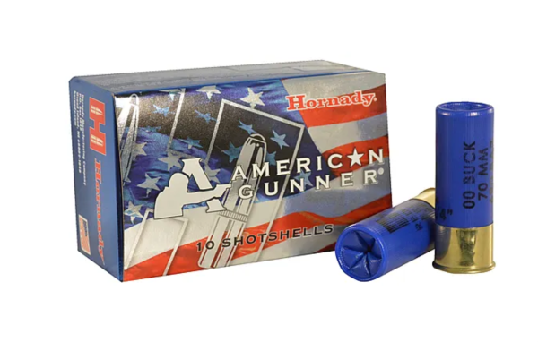 MUNITION HORNADY AMERICAN GUNNER RIFLE 12 GA REDUCED RECOIL 00 BUCKSHOT (10) | Waffen Glauser AG