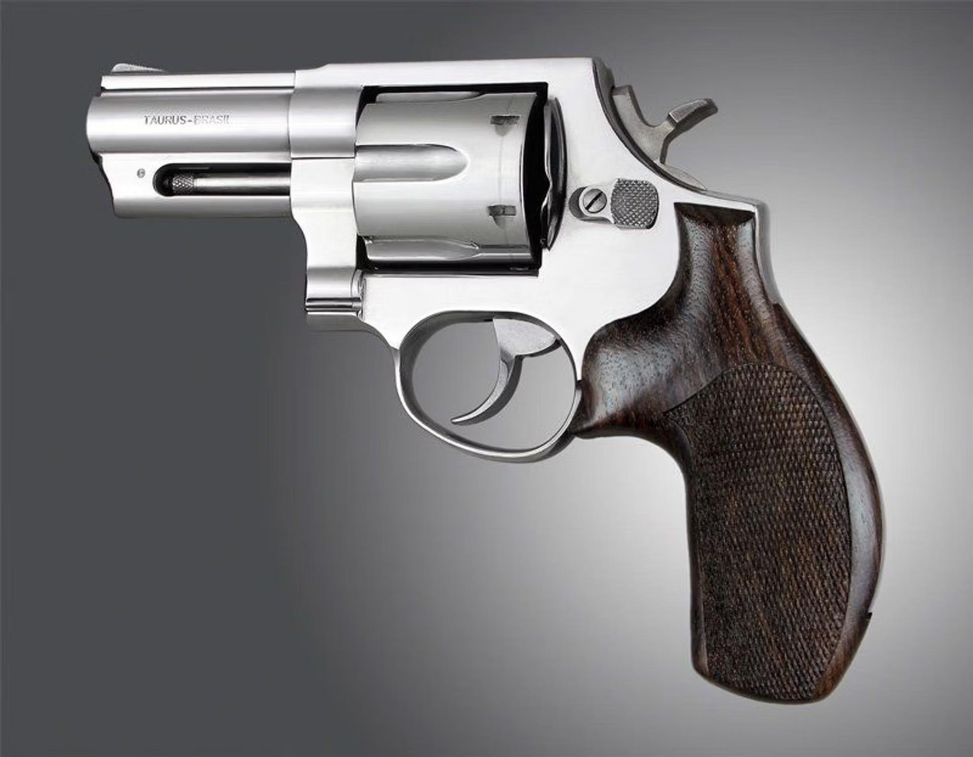 Hogue Wood Grip Taurus Med. /Lg. Rd