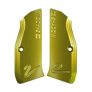 Griffschale CZ Shadow 2 ein Paar gold lang - für Gebrauch ohne Funnel | Waffen Glauser AG