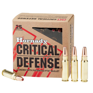 MUNITION HORNADY CRITICAL DEFENSE RIFLE 5.7X28MM 40 GR FTX (25) | Waffen Glauser AG