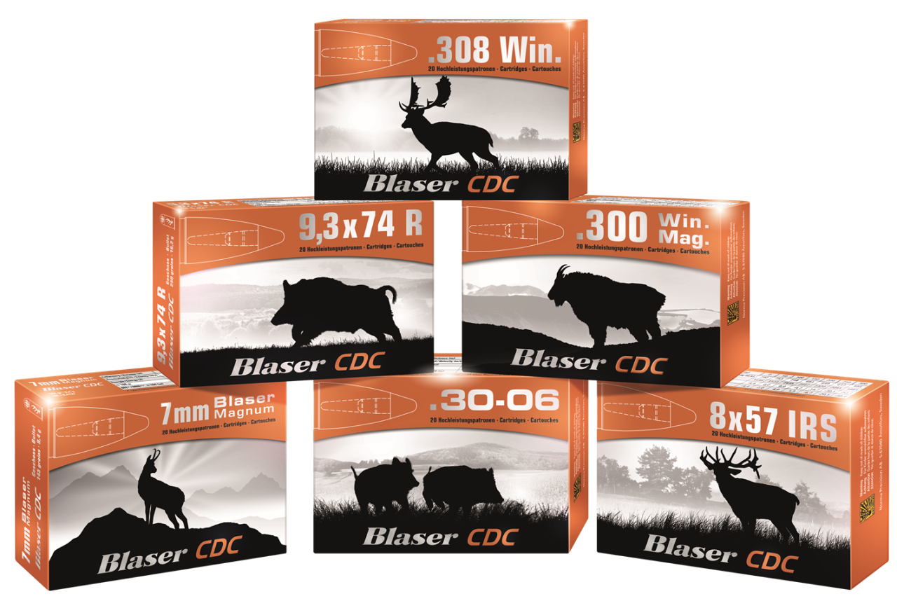 MUNITION BLASER 7 mm Blaser Mag. 145 gr. | 9.4 g CDC | bleifrei (20) | Waffen Glauser AG