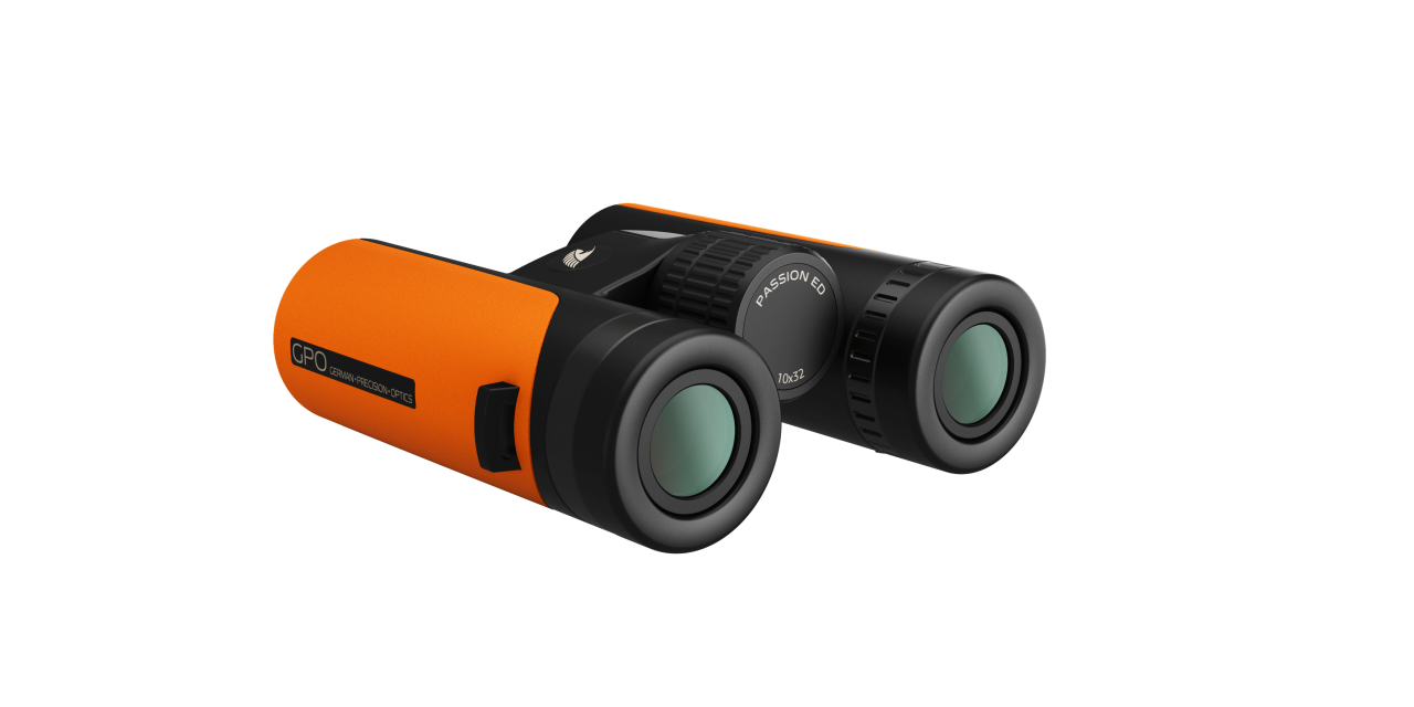 Fernglas GPO PASSION ED 10X32 ORANGE | Waffen Glauser AG