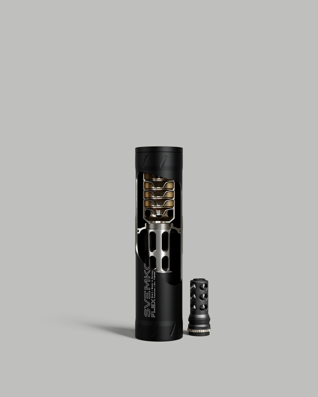 Schalldämpfer Svemko Flex Short Kaliber 8mm (für Flex Mündungsbremse) | Waffen Glauser AG
