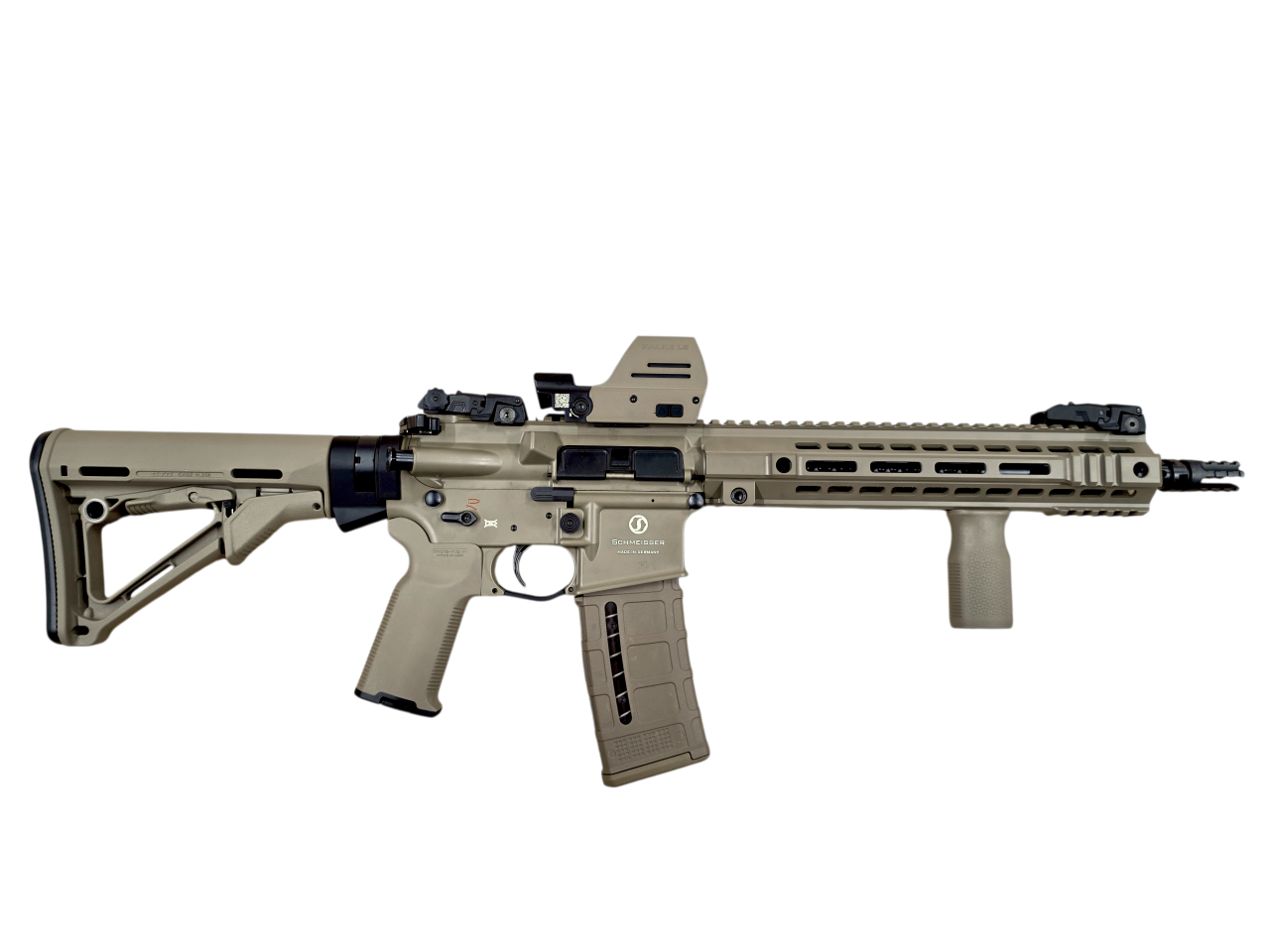Selbstladebüchse Schmeisser AR15 12.5" .223 Rem Duty FDE inkl. Falke LE FDE | Waffen Glauser AG
